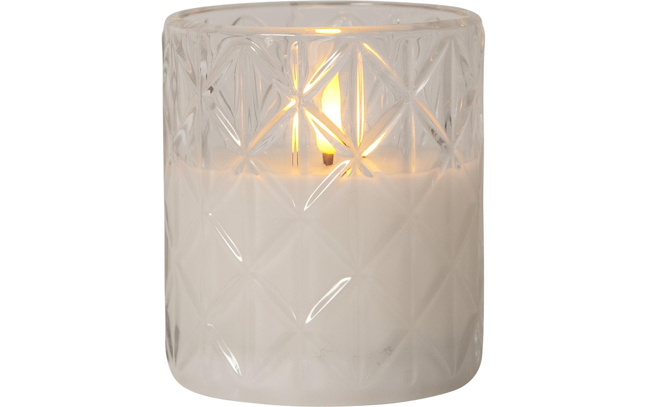 Star Trading LED Pillar Kerze Flamme Romb