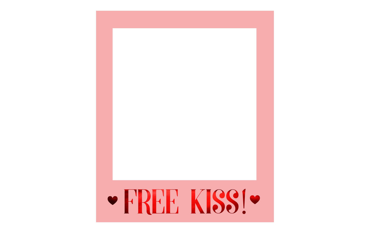 Partydeco Selfie Bilderrahmen Free Kiss