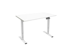Contini | Tisch höhenverstellbar weiss | Tischplatte 2.0x0.9m, Gestell weiss