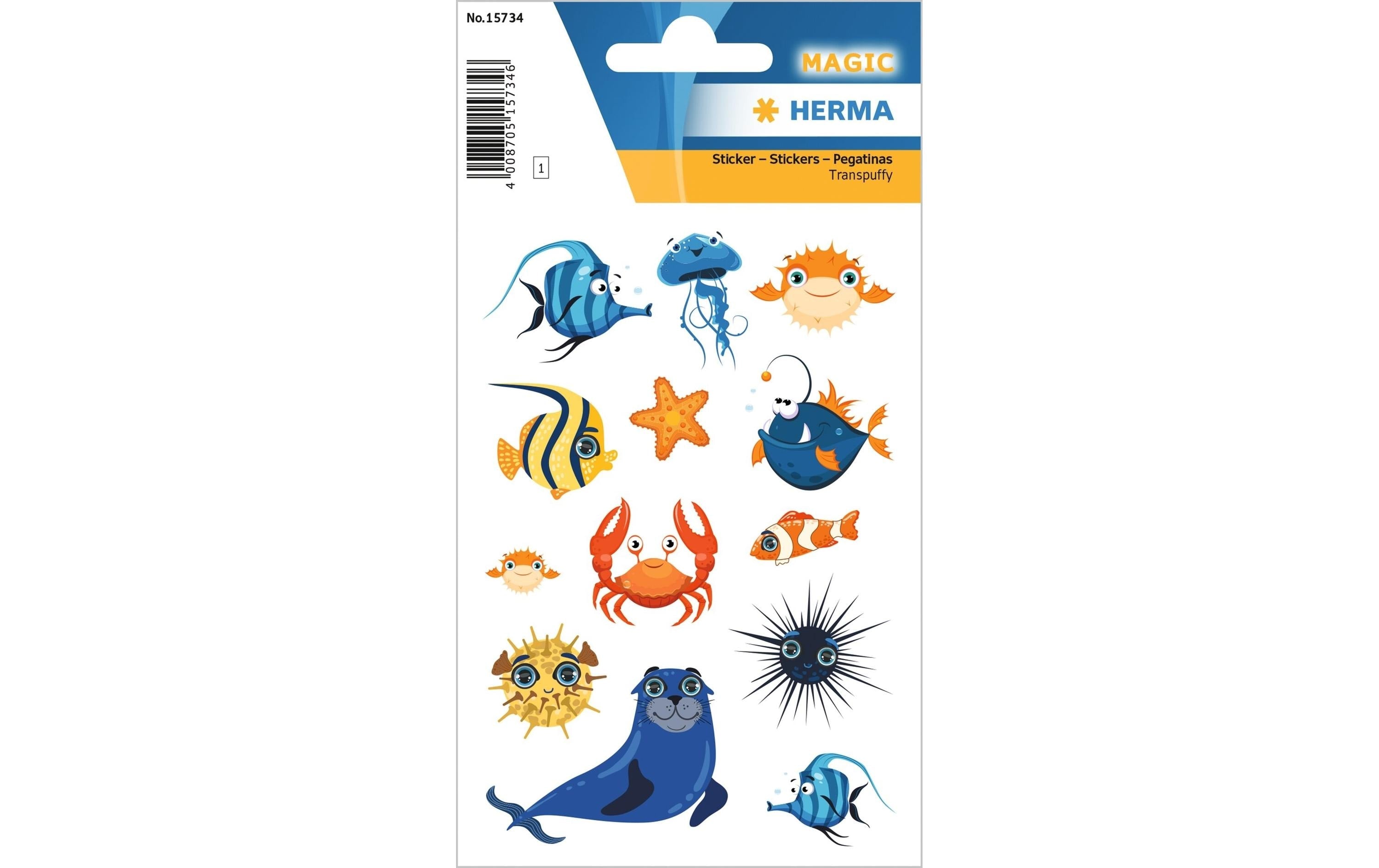 Herma Sticker Magic Meerestiere