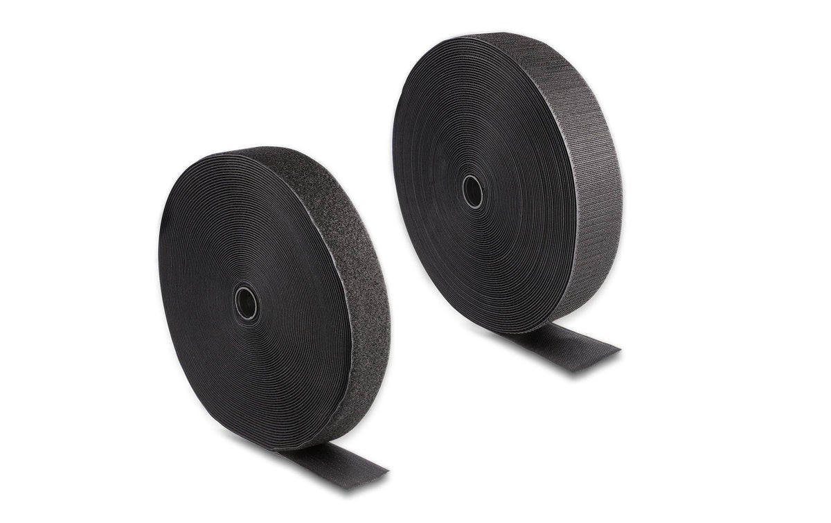 Delock, Klettband 25m x 50mm Strapazierfähi