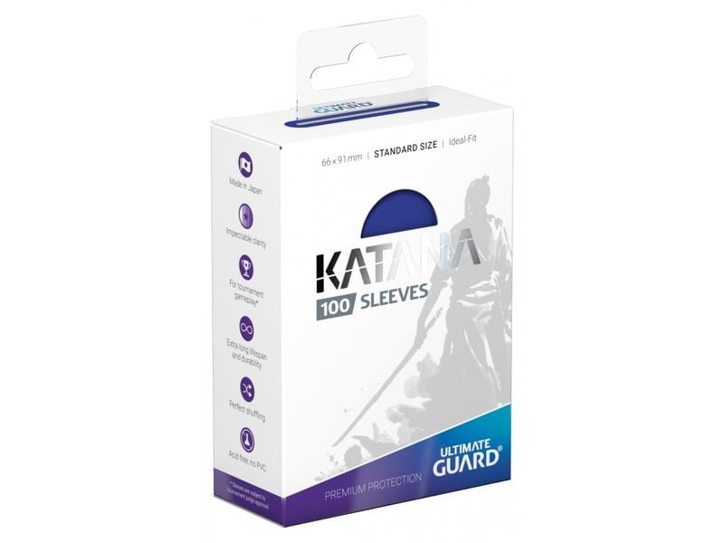 Ultimate Guard | Kartenhülle Katana Sleeves | Standardgrösse Blau (100)