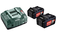 Metabo | Basis-Set Akku und Ladegerät | 2 x 5.2 Ah