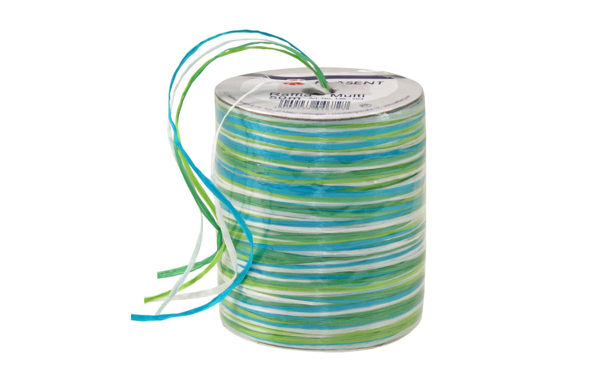 Pattberg, Geschenkband Raffia Multi 50 m, G
