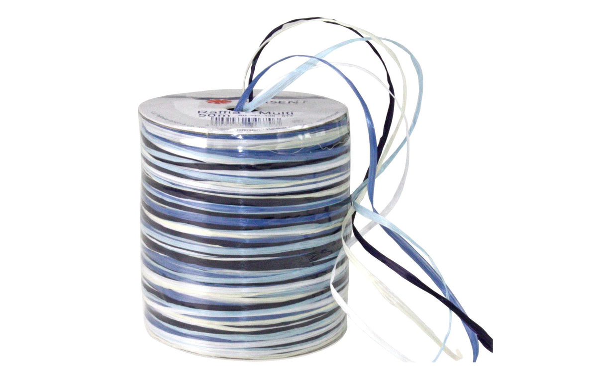 Pattberg, Geschenkband Raffia Multi 50 m, B