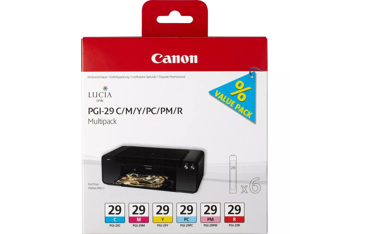 Tinte Canon PGI-29 CMY/PC/PM/R Multipack