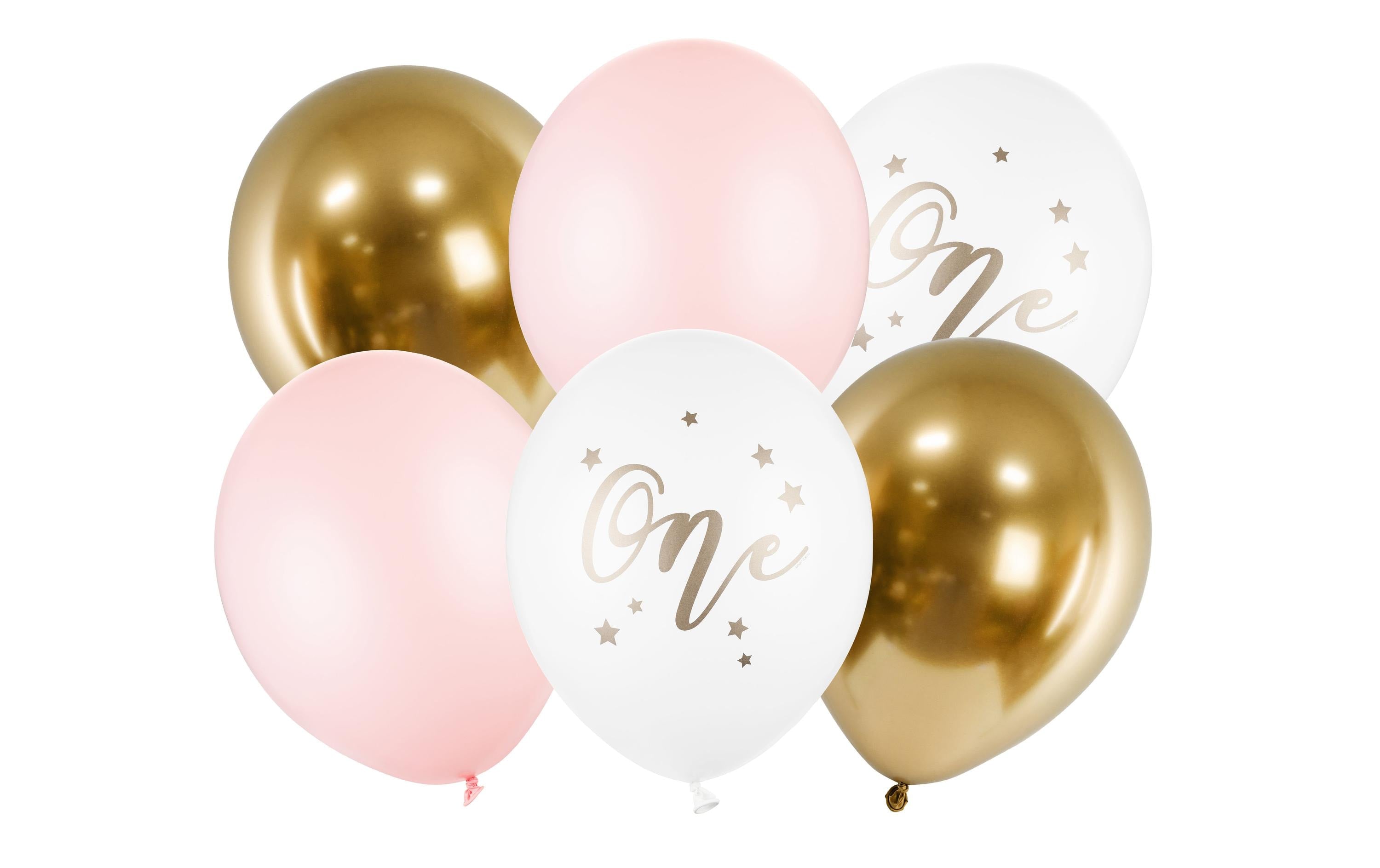 Partydeco Ballons One, pastell-pink