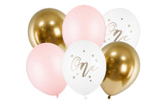 Partydeco Ballons One, pastell-pink