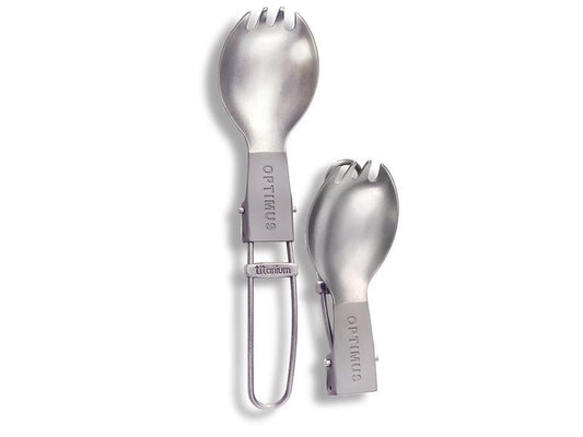 Optimus | Titanium faltbarer Spork | Red/Gray