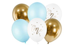 Partydeco Ballons One, pastell-blau
