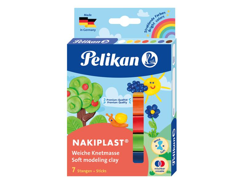 Pelikan | Nakiplast Wachsknete | 7 Farben