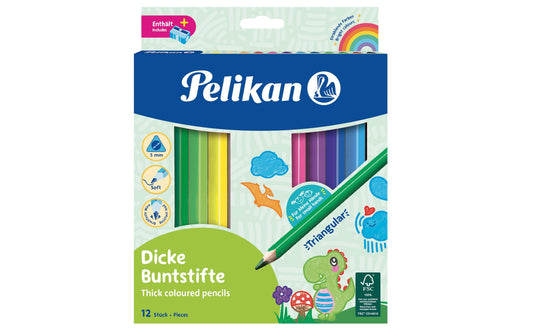 Pelikan Buntstifte dreickeckig