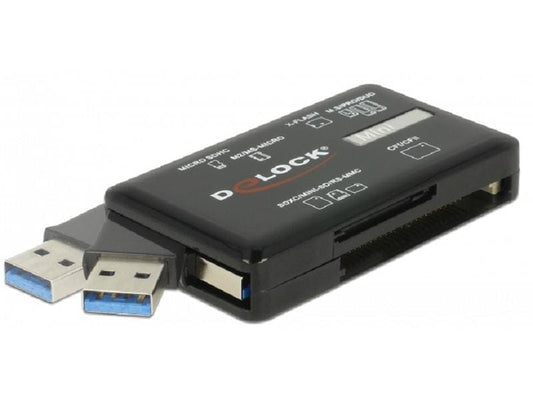 Delock | 91758 Card Reader USB 3.2 | CF/ SD/ Micro SD/ MS/ M2/ xD Speicherkarten