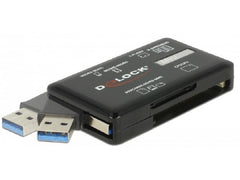 Delock | 91758 Card Reader USB 3.2 | CF/ SD/ Micro SD/ MS/ M2/ xD Speicherkarten
