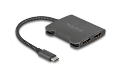 Delock USB Type-C Splitter zu 2x HDMI MST