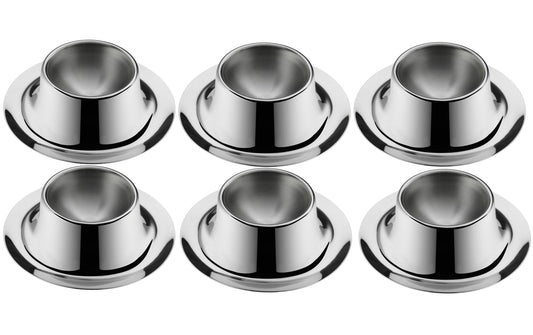 WMF | Eierbecher 6er Set | Cromargan® Edelstahl Rostfrei 18/10