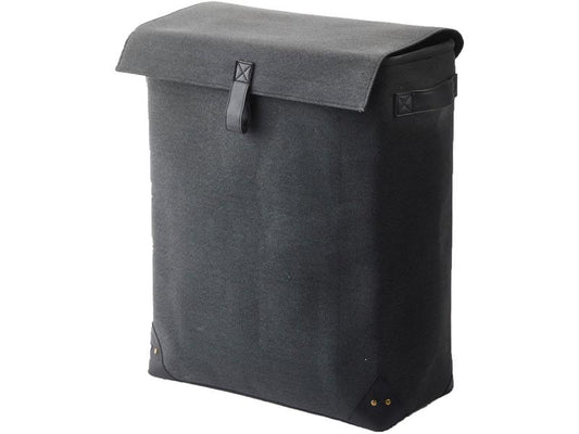 Aquanova | Wäschekorb Arian, Dunkelgrau | 50x26x60 cm, 75 L, Baumwolle, Polyester