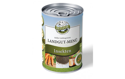 Bellfor | Nassfutter Landgut-Menü | Insekten, 400g