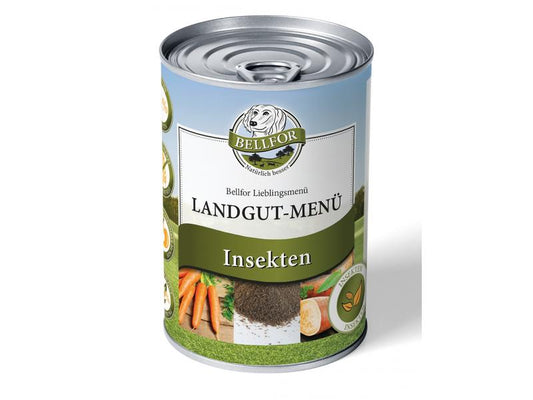 Bellfor | Nassfutter Landgut-Menü | Insekten, 400g