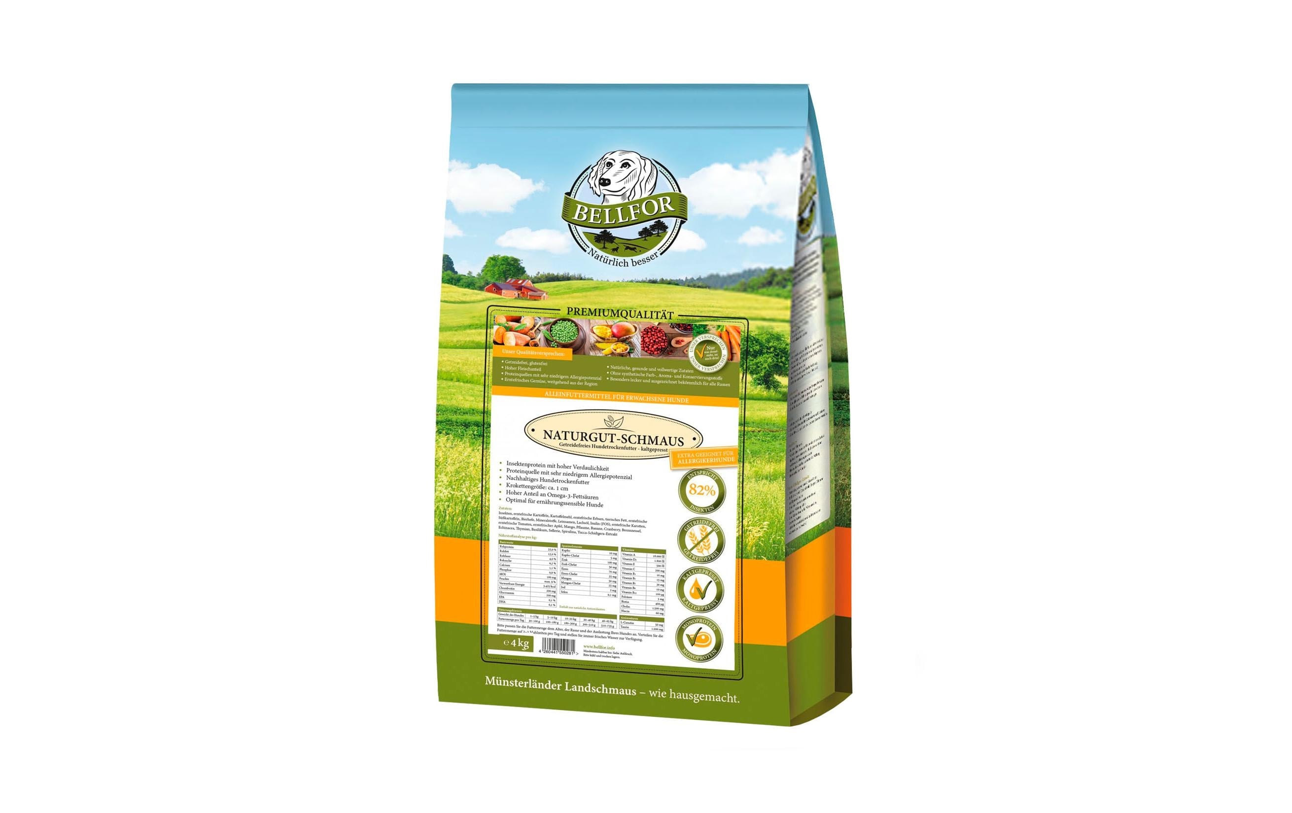 Bellfor, Trockenfutter Naturgut-Schmaus Ins