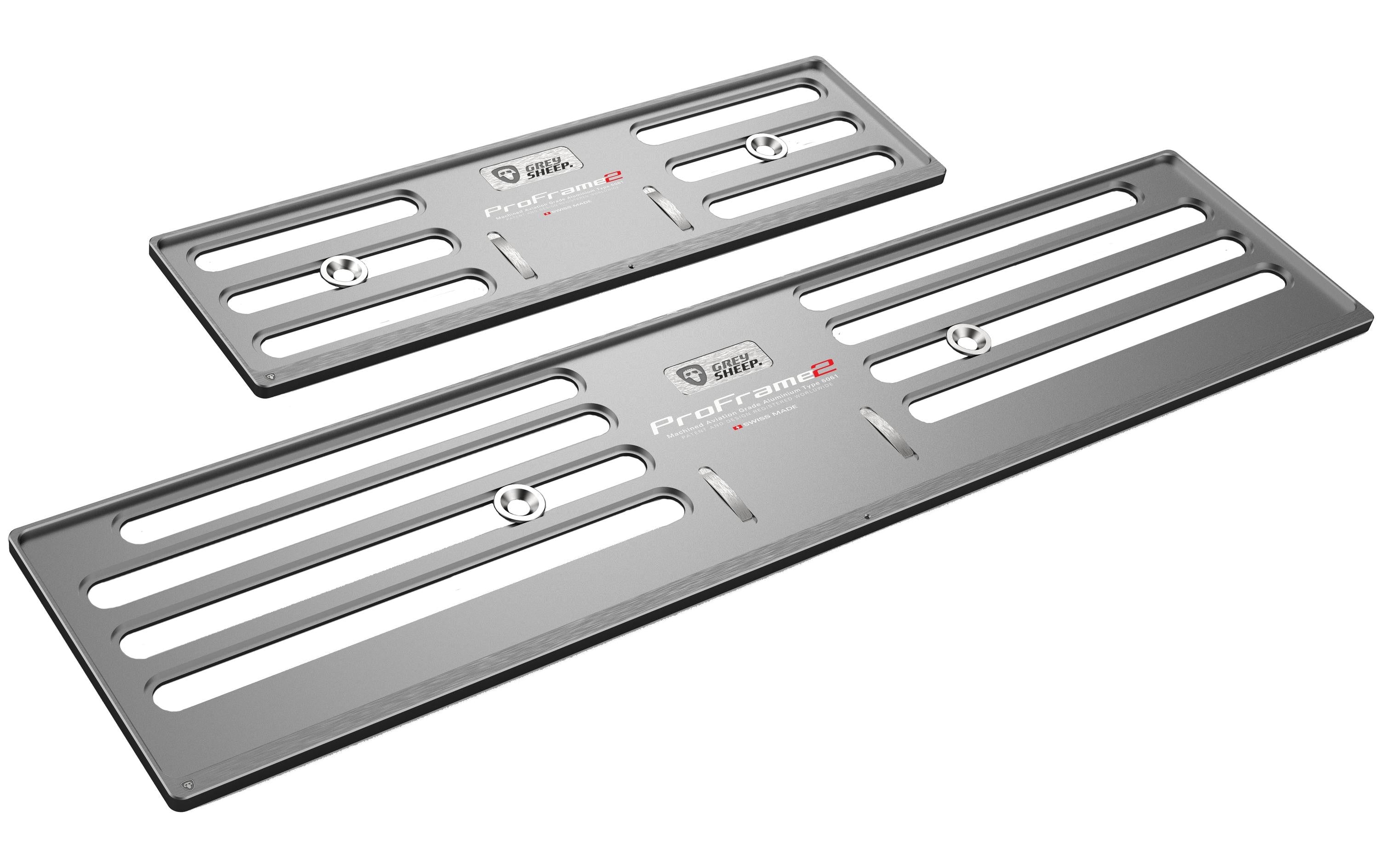 ProFrame 2, Nummernrahmen Set,Aluminium