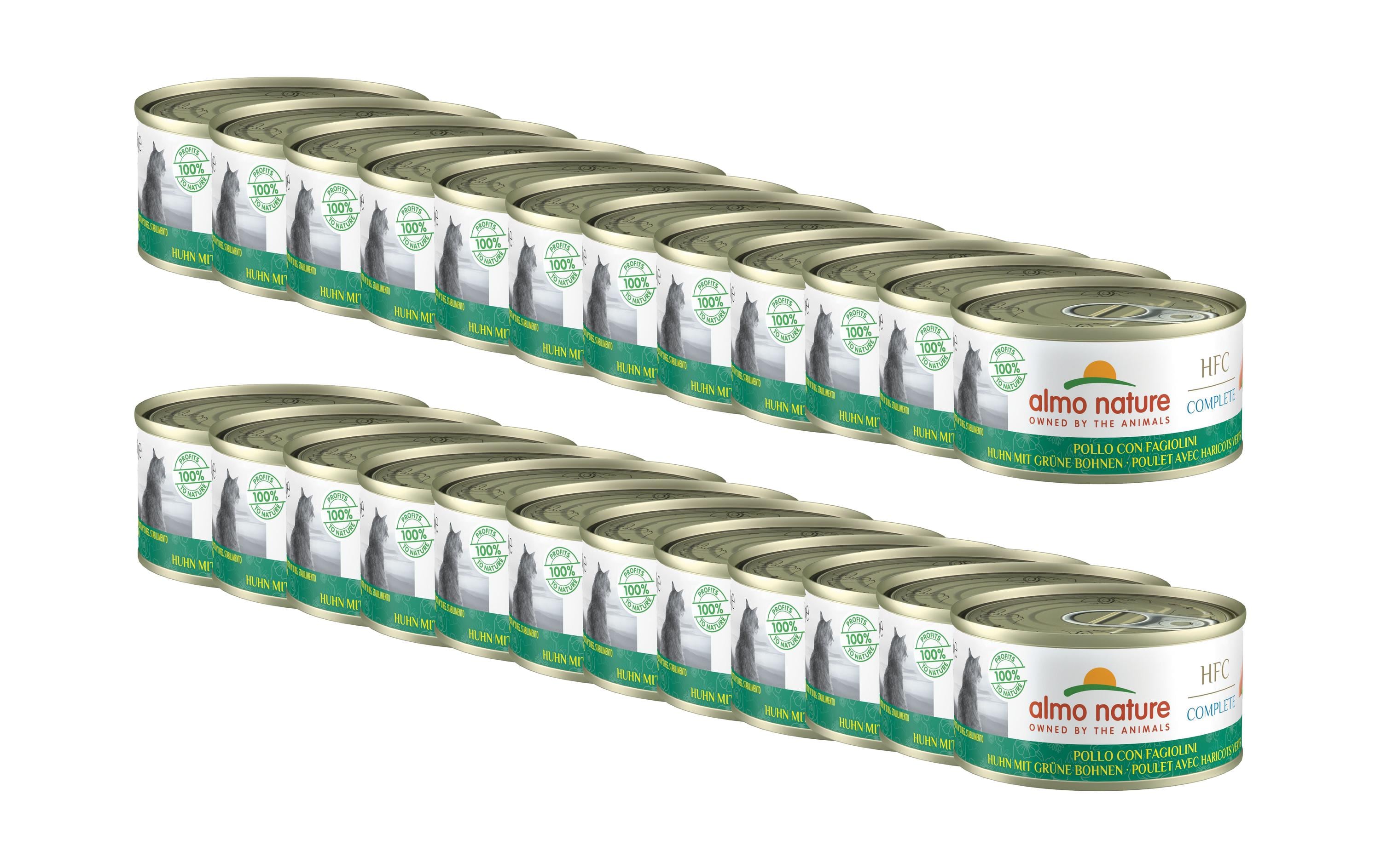 Almo Nature Nassfutter Huhn mit gr. Bo. KIT