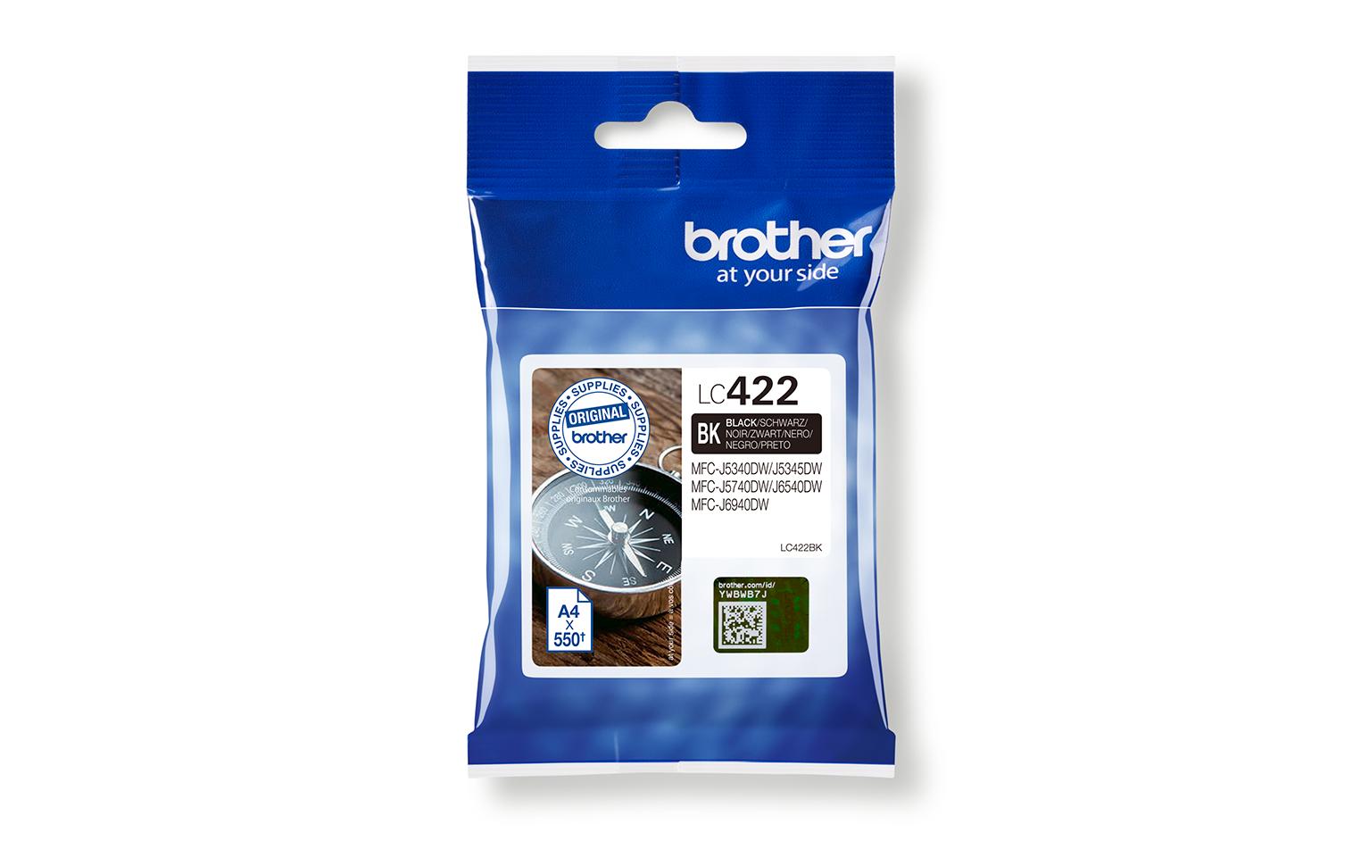 Brother, Tinte LC-422BK Black