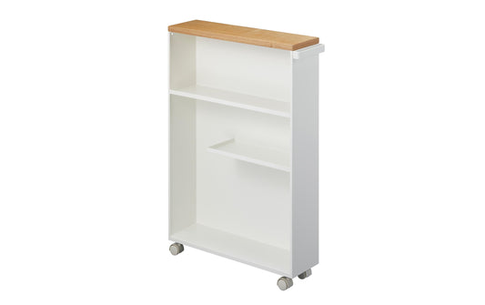 Yamazaki | Aufbewahrungswagen Tower weiss | halbgeschlossen, 13x47.5x68cm (LxBxH)