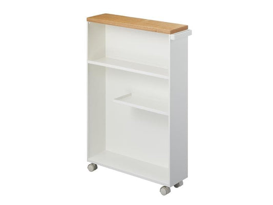 Yamazaki | Aufbewahrungswagen Tower weiss | halbgeschlossen, 13x47.5x68cm (LxBxH)