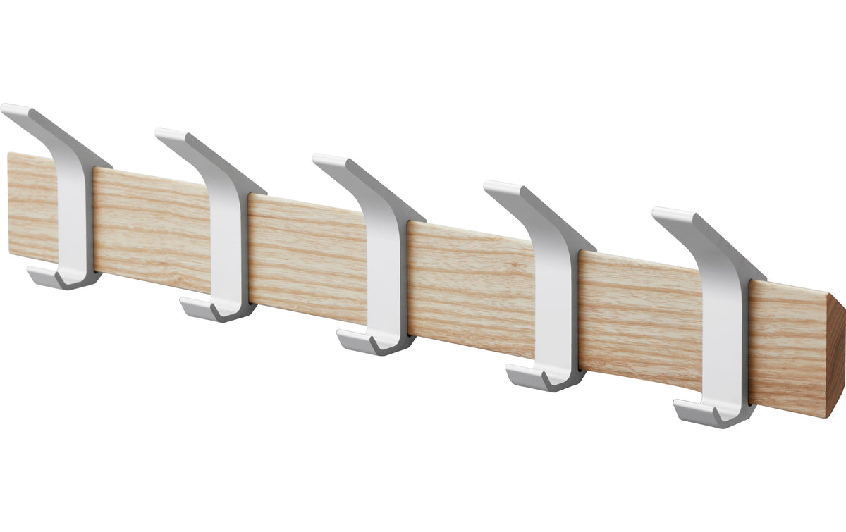 Yamazaki, Wandgarderobe Rin 5 Haken, Braun/