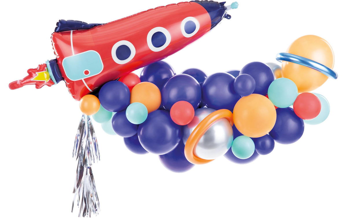 Partydeco, Luftballon Rakete Mehrfarbig, 15