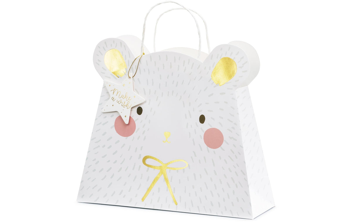 Partydeco Geschenktasche Eisbär
