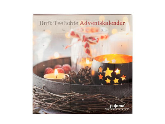 Pajoma | Duftteelicht Adventskalender | 27.5 x 4 x 27.5 cm