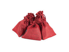 Pajoma | Jutebeutelchen-Set Red | 24 Stück, Sackleinen, B 10 x H 13 cm