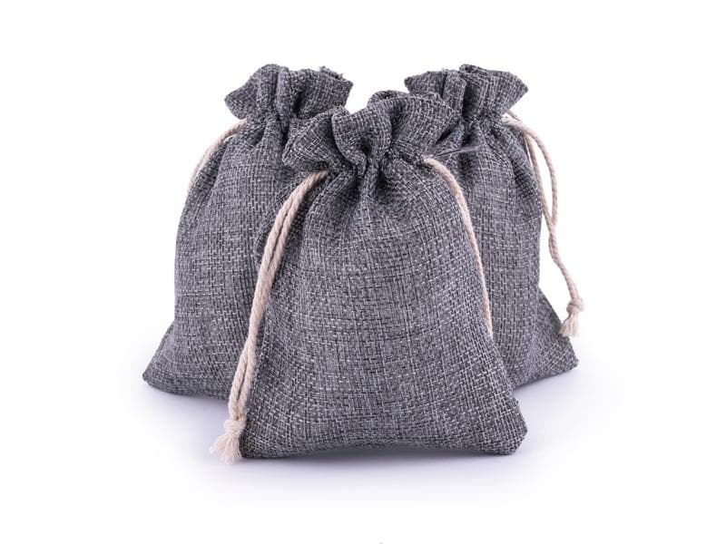 Pajoma | Jutebeutelchen-Set Grey | 24 Stück, Sackleinen, B 10 x H 13 cm