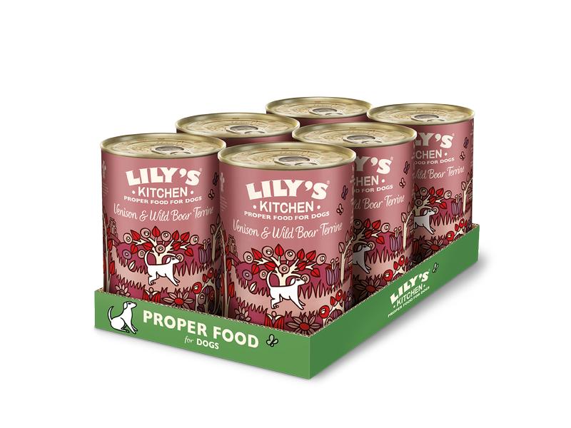 Lily's Kitchen | Lilys Kitchen Nassfutter für Hunde | Hirsch und Wildschwein, 6x400g