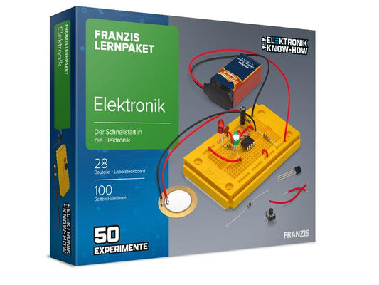 Franzis | Lernpaket Elektronik | 28 Bauteile, Laborsteckboard