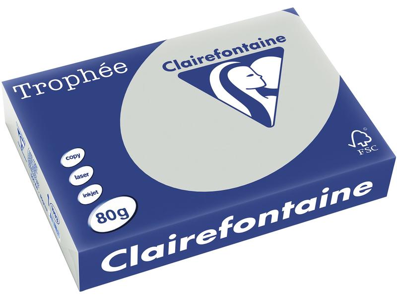 Clairefontaine | Kopierpapier Trophée | A4, 80 g/m², Grau, 500 Blatt