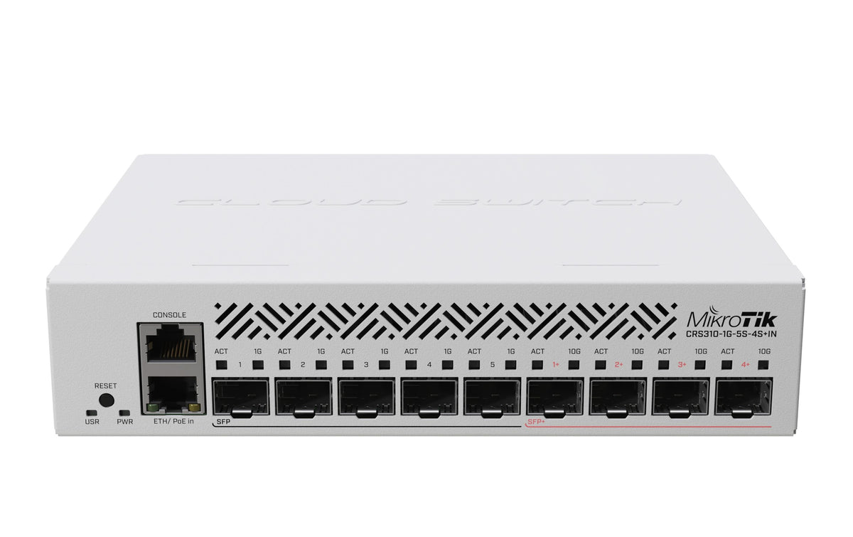 MikroTik CRS310-1G-5S-4S+IN: SFP Switch