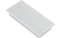FRANKEN Magnete, 23 x 50 mm, 10 Stück, grau