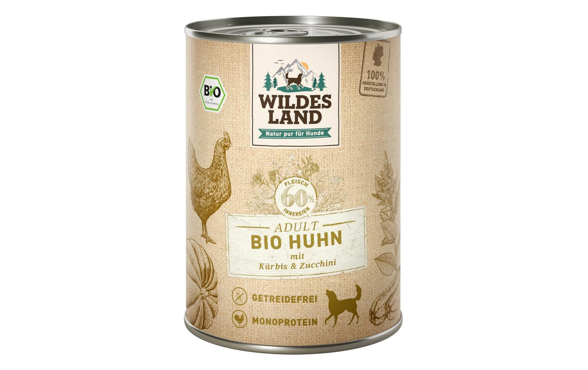 Wildesland Dog Adult BIO Huhn, Kürbis, Zuc.