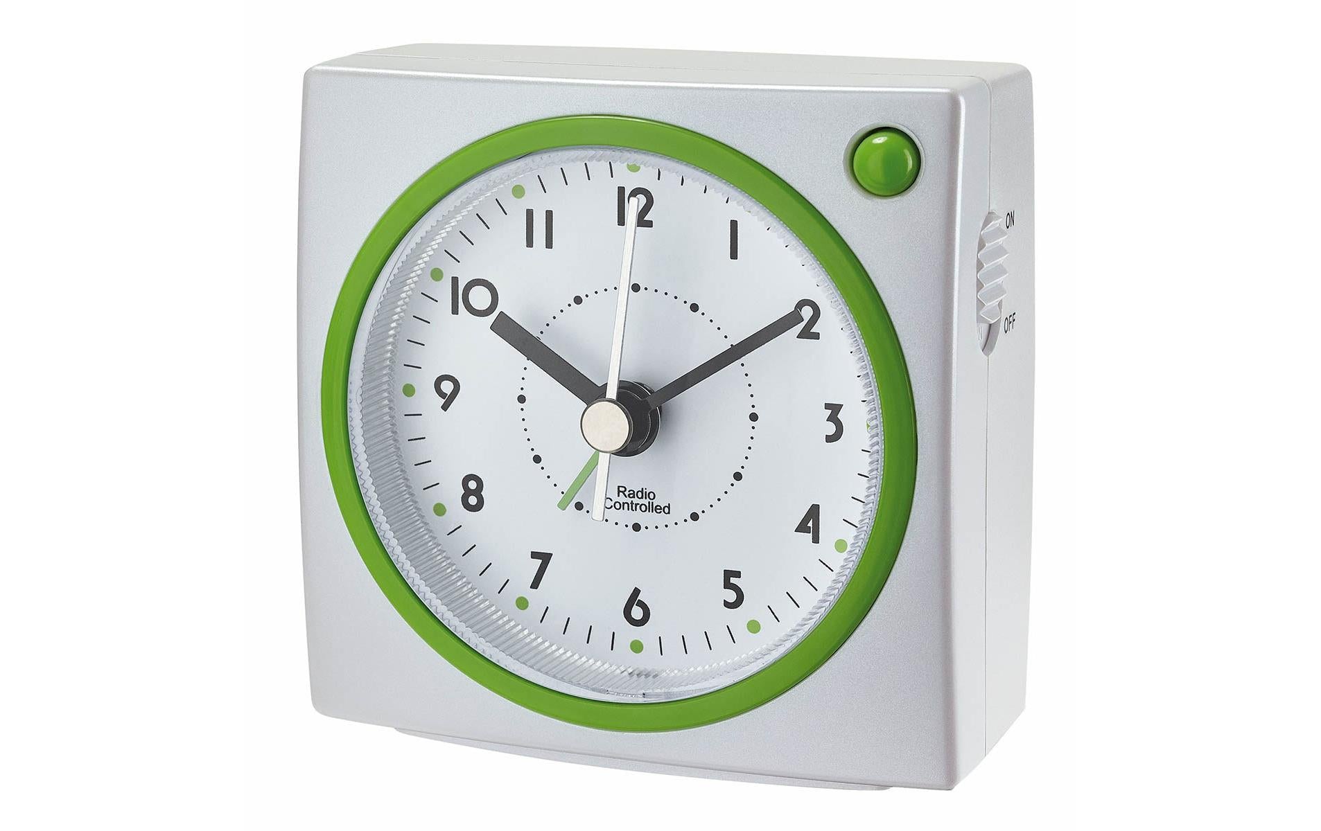TFA Dostmann, Funkwecker Weiss/Grün