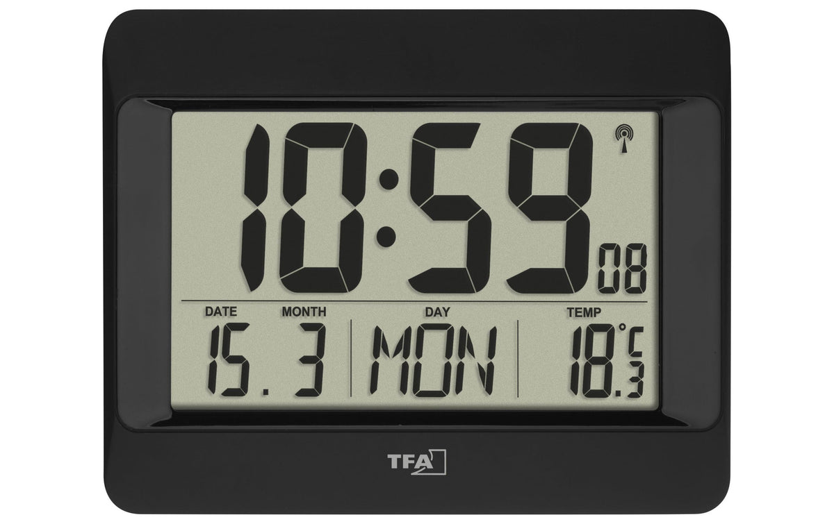 TFA Digital Funk-Wanduhr