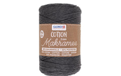 Glorex, Wolle Makramee Cotton 2 mm, 250g, A