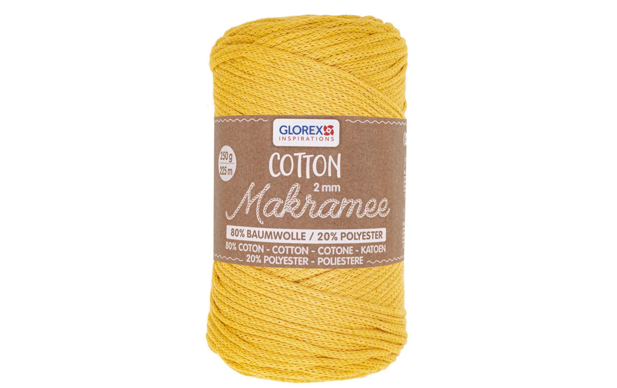Glorex, Wolle Makramee Cotton 2 mm, 250g, S