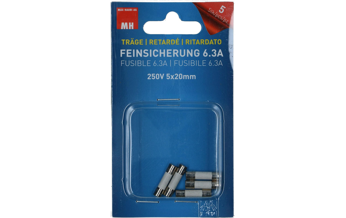 Max Hauri Feinsicherung 6.3A  5x20mm