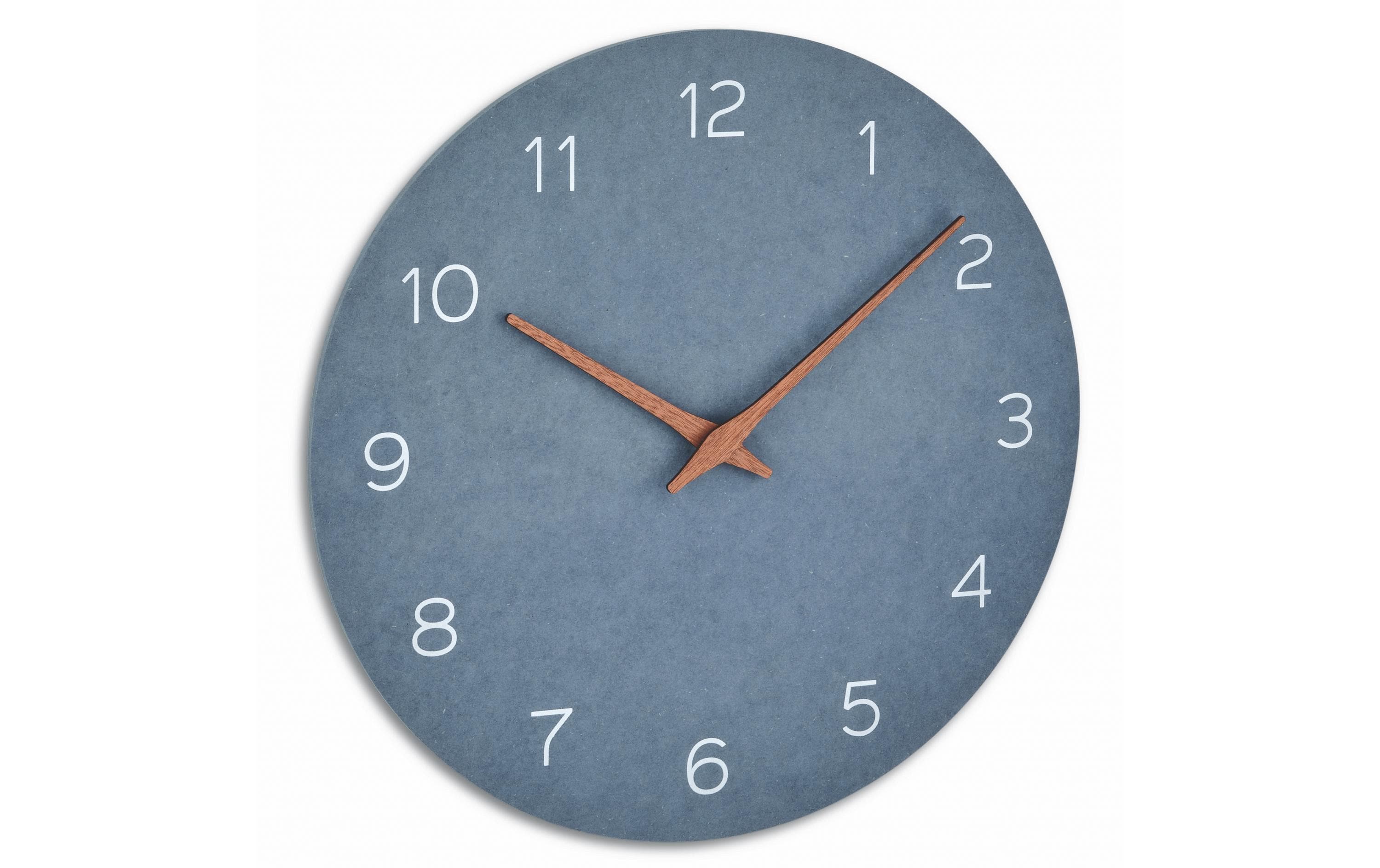 TFA Dostmann, Wanduhr Analog mit Holz-Optik