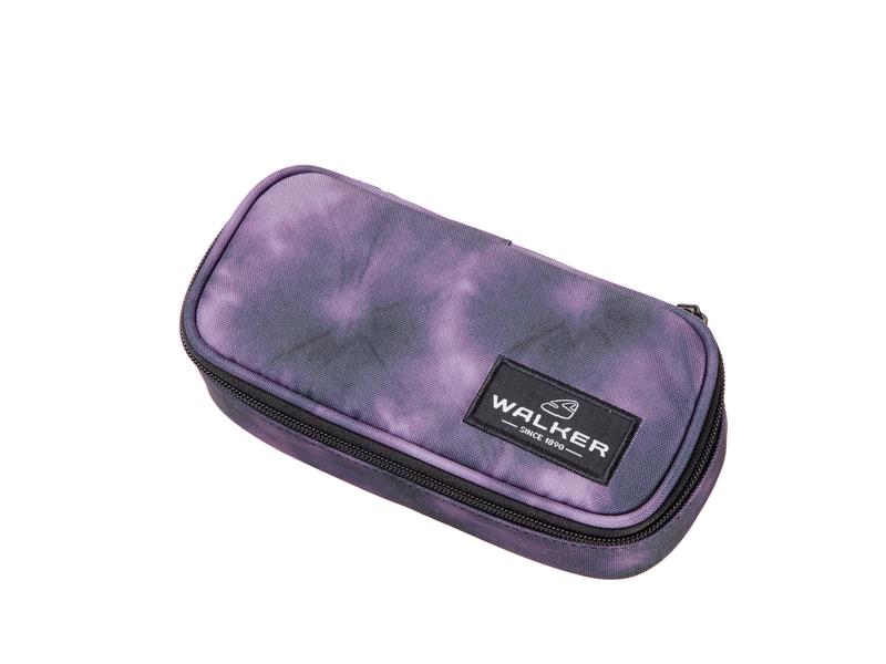 Basteln | Walker Etui Pencil Box Batik Purple | 21 x 10 x 6 cm, leer