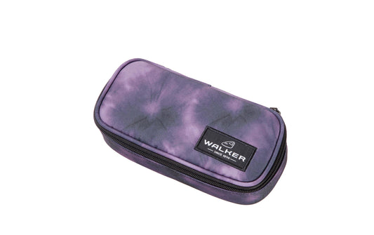 Basteln | Walker Etui Pencil Box Batik Purple | 21 x 10 x 6 cm, leer