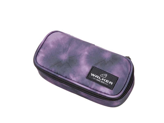 Basteln | Walker Etui Pencil Box Batik Purple | 21 x 10 x 6 cm, leer